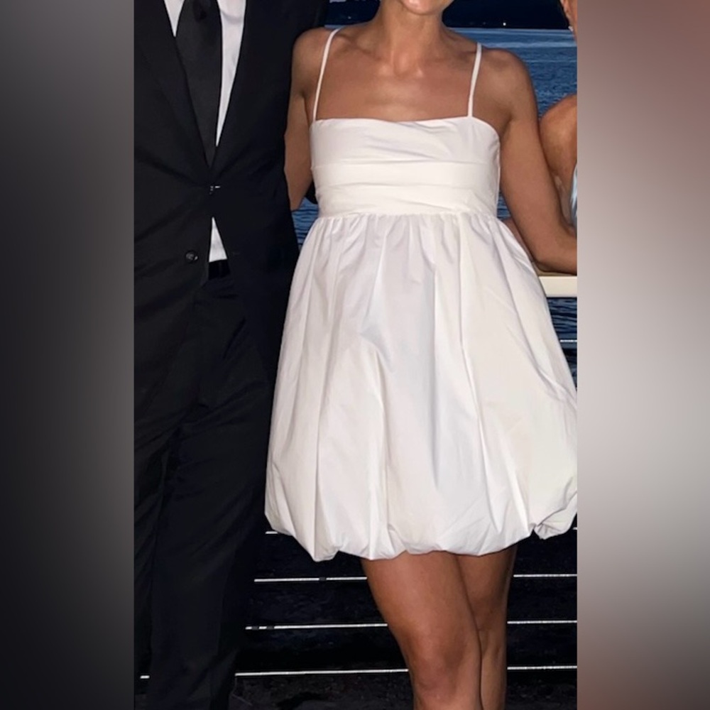 NBD Esmeralda Mini Dress in White (XS)